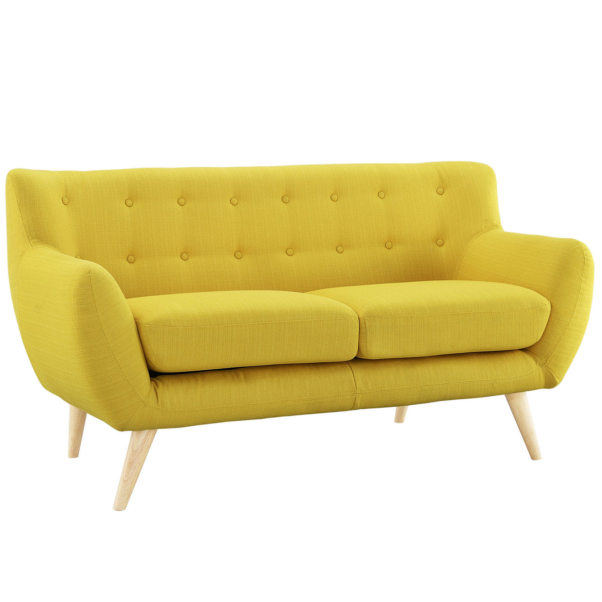 Yellow Fabric Two PCS Living Room Set K4552