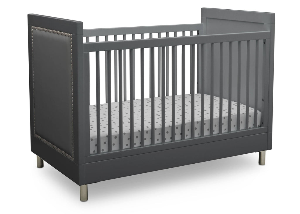 3-in-1 Convertible Baby Crib with Daybed/Toddler Bed Conversion Kit in Bianca White N9982