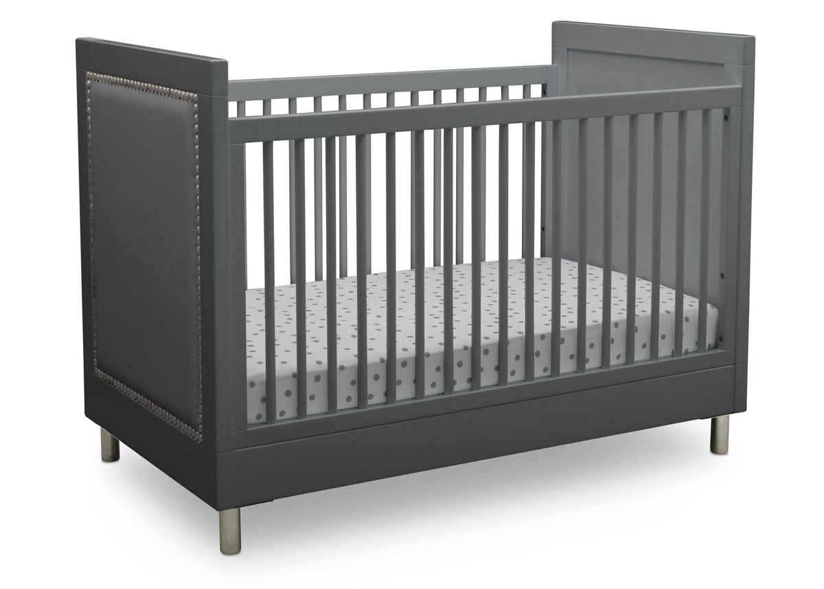 3-in-1 Convertible Baby Crib with Daybed/Toddler Bed Conversion Kit in Bianca White N9982