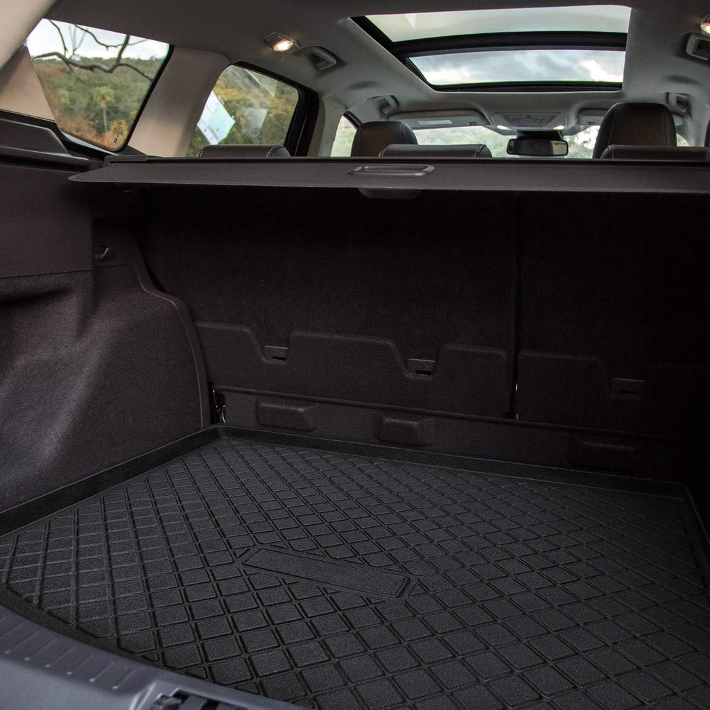Trunk Cargo Liner Mat Tray, Heavy Duty Waterproof, Custom Fit, Black, Pack of 2 Q260125