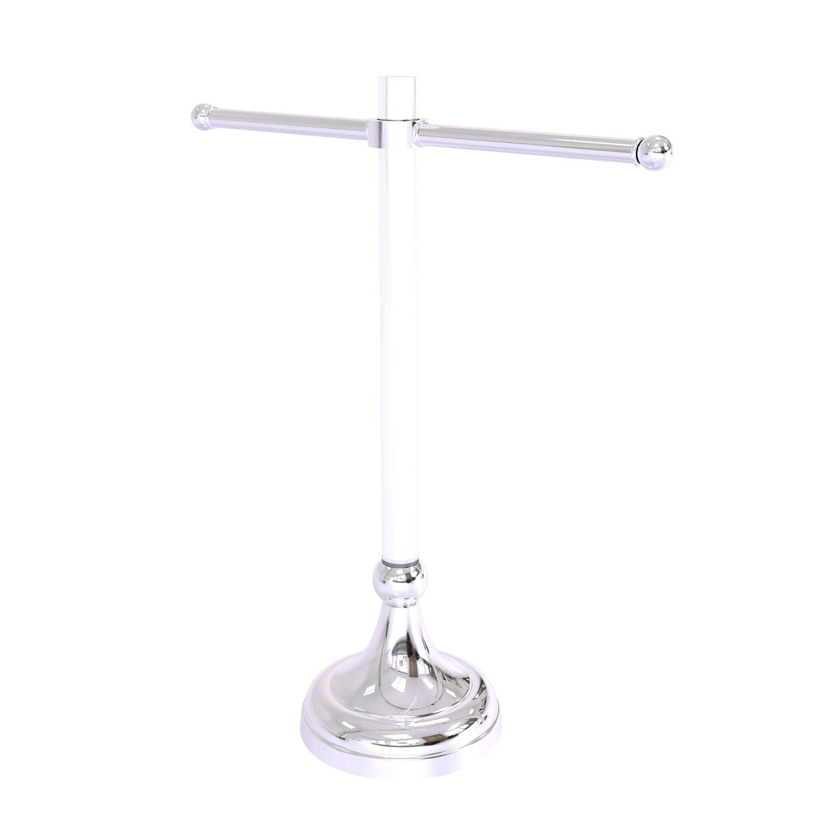 Polished Chrome Free Standing Towel Stand T539576