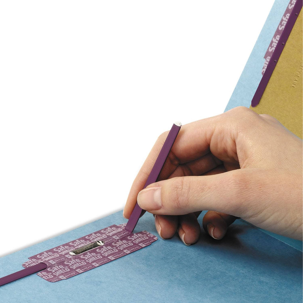 Blue Legal Six-Section Pressboard Classification Folders 10/Box O564