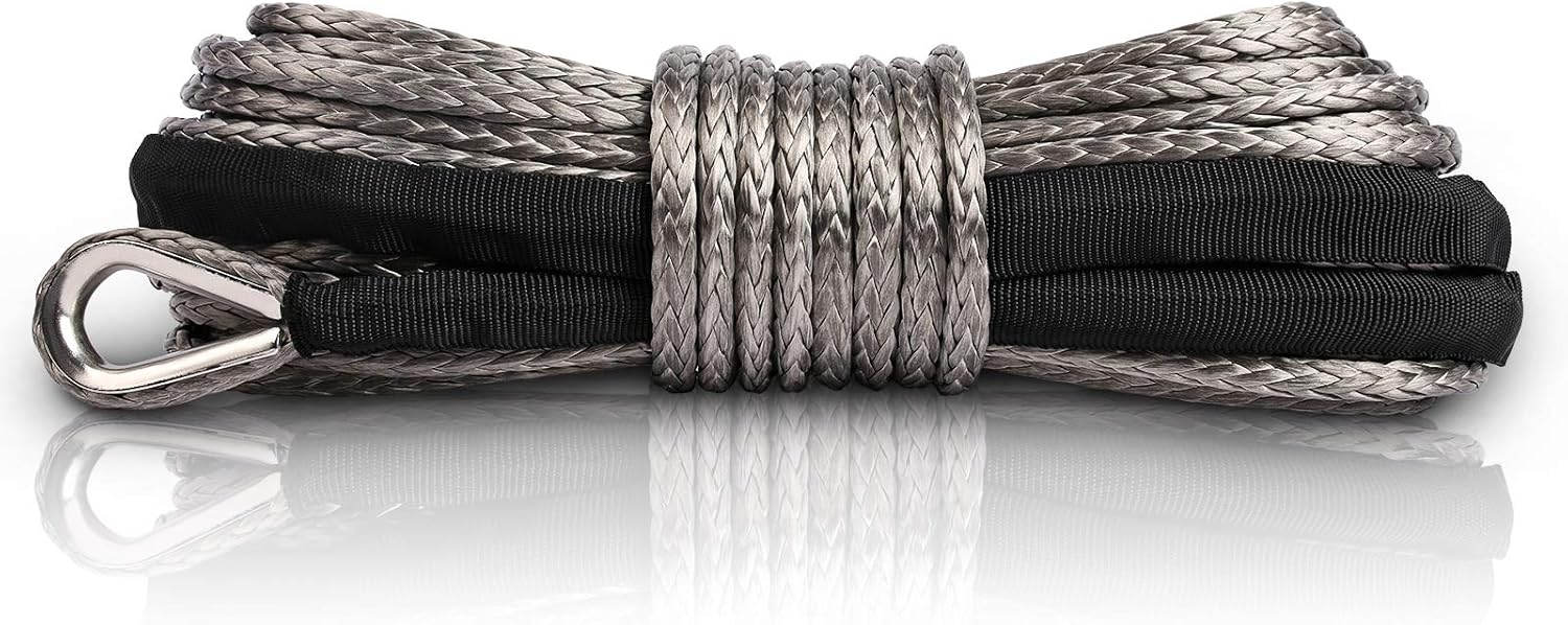 Synthetic Winch Rope Cable Gray Pack of 2 M615305