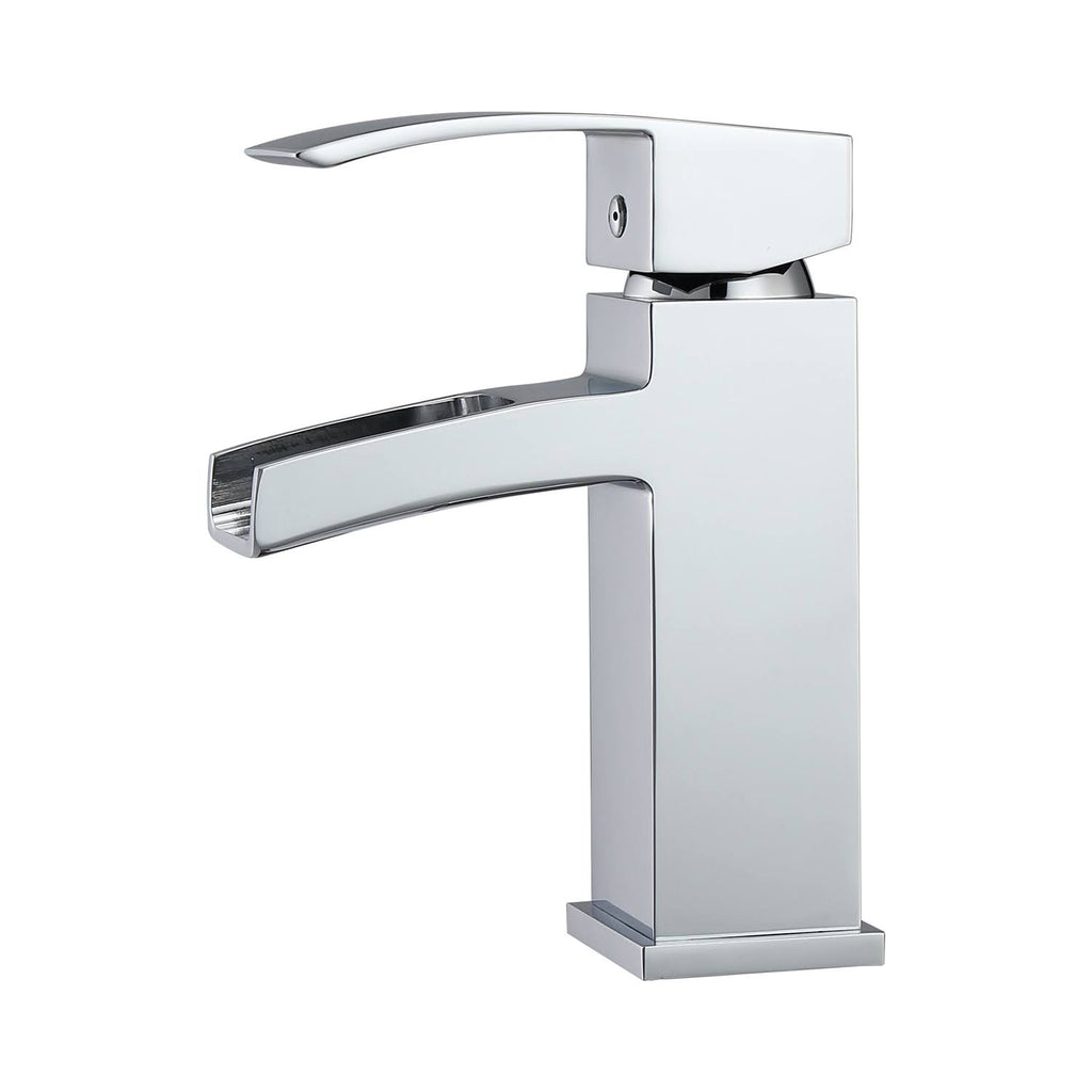 Polished Chrome Single Hole Bathroom Faucet W712