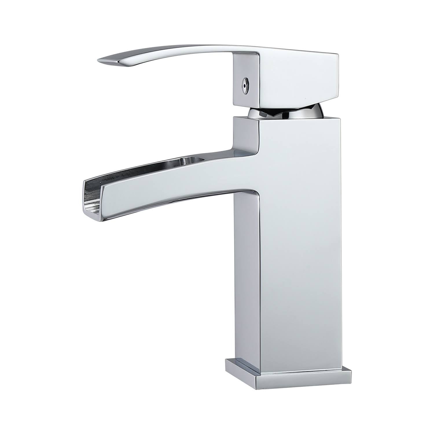 Polished Chrome Single Hole Bathroom Faucet W712