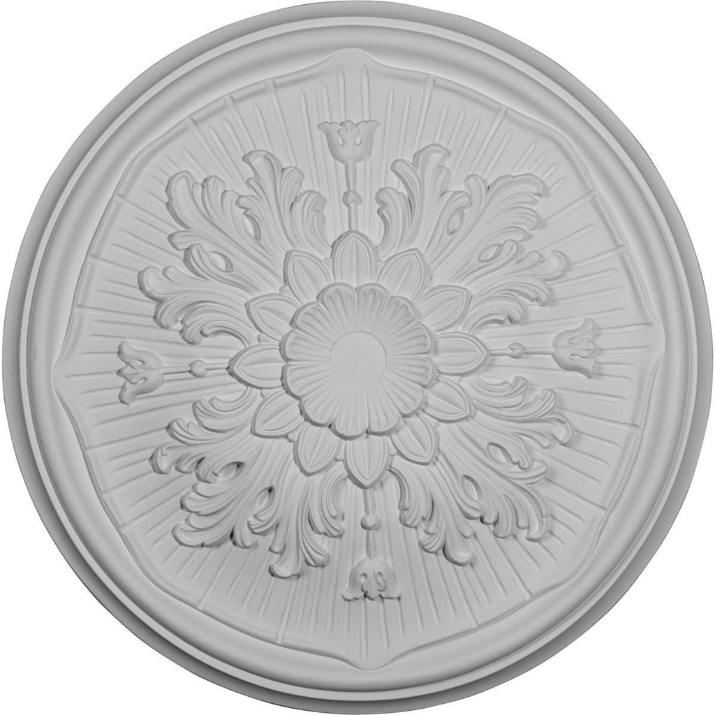 15 3/4x22OD x 5/8x22P Ceiling Medallion, Hand-Painted Brass J102198
