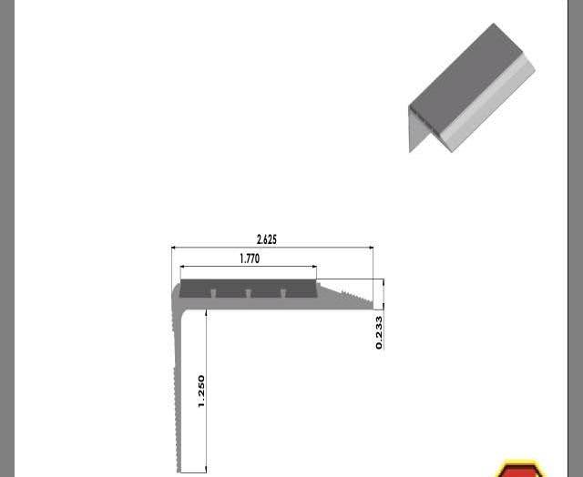 Anti Slip Safety Stair Nosing Treads 4x22 x 36x22 Glow D601