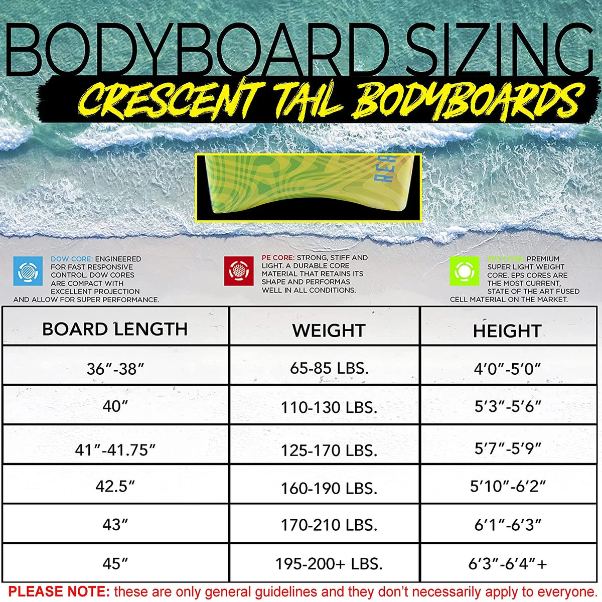 41" Bodyboard with Leash V308