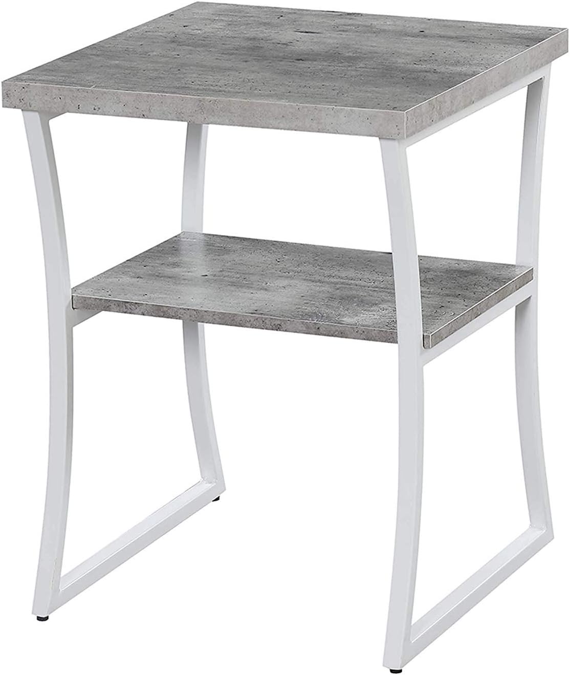 Faux Birch White Frame End Table Pack of 2 W12433