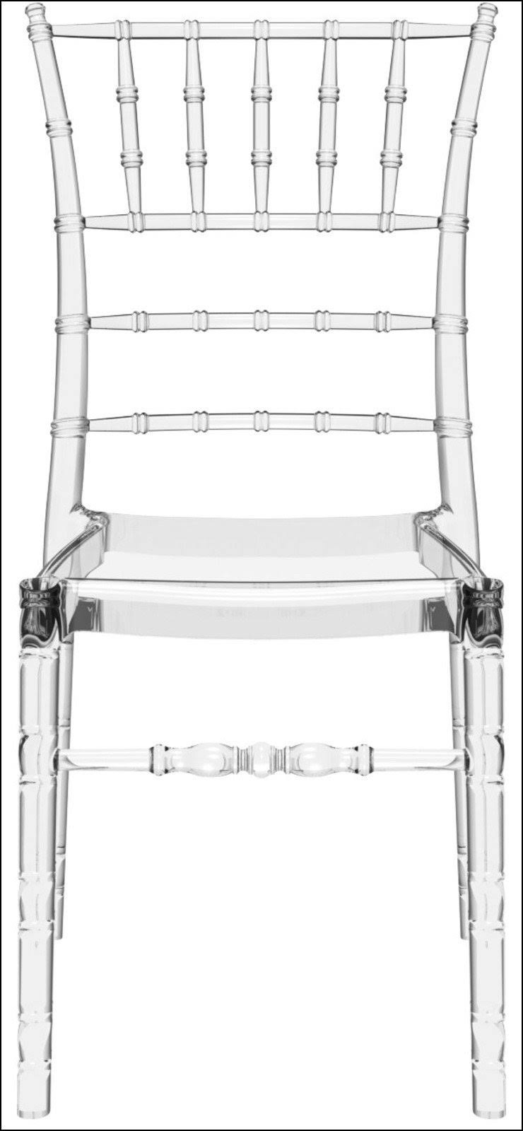 Transparent Polycarbonate Dining Chair Z272918