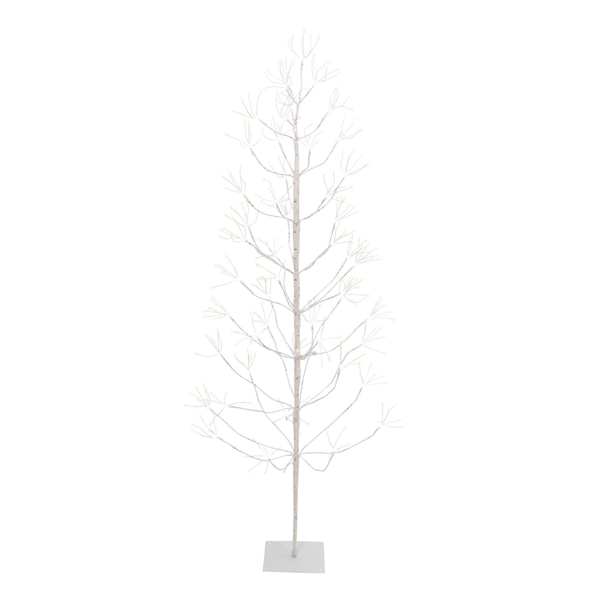 72-inch Tall White Birch Tree with 588 Warm and Cool White LED Lights G43376