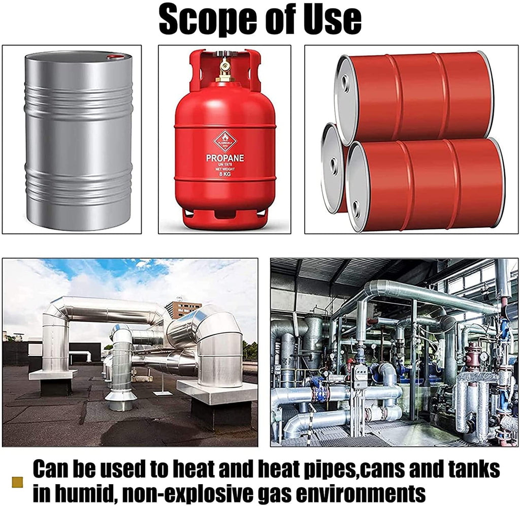 55-Gallon Drum Silicone Barrel Band Heater 120V 10x70in X4950