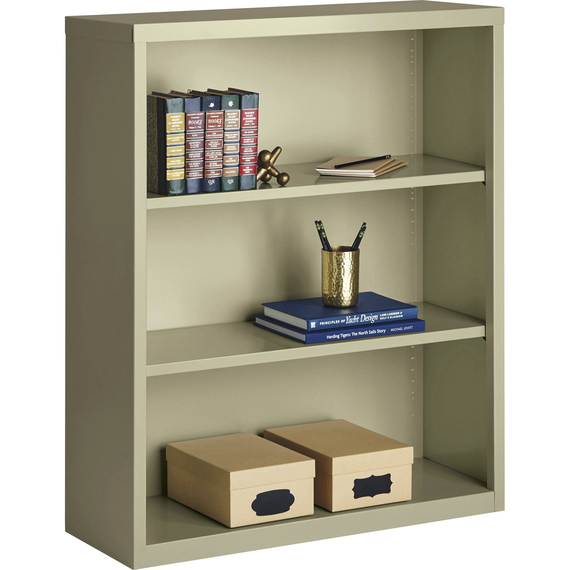 Putty 3-Shelf Steel Bookcase D1009