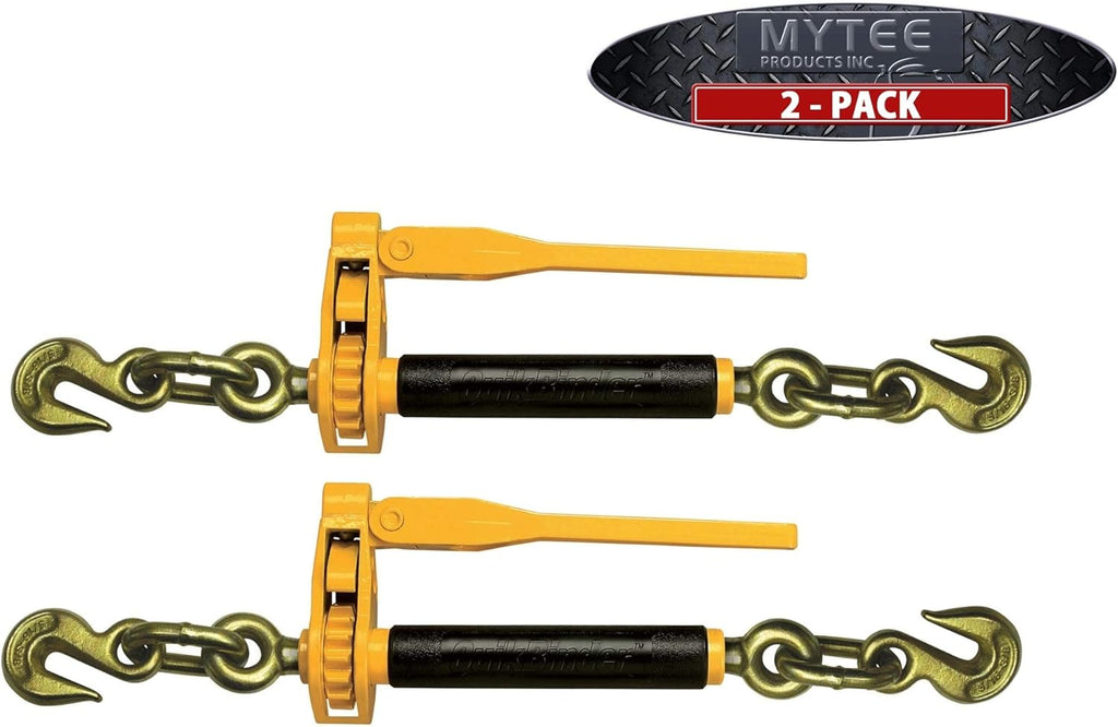 (2 Pack) 1/2 x 5/8 Ratchet Binder 18100 Lb WLL Chain Tow Heavy Equip Q99808