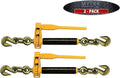 (2 Pack) 1/2 x 5/8 Ratchet Binder 18100 Lb WLL Chain Tow Heavy Equip Q99808