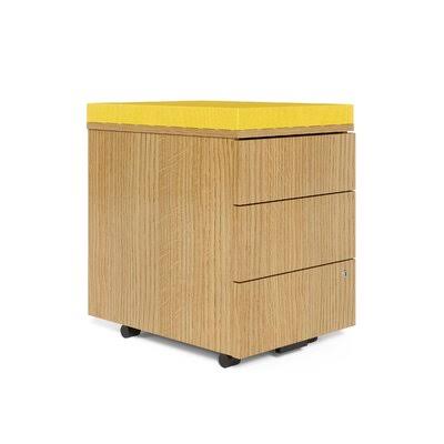 3-Drawer Vertical Filing Cabinet Strata Oak/Eureka G40397