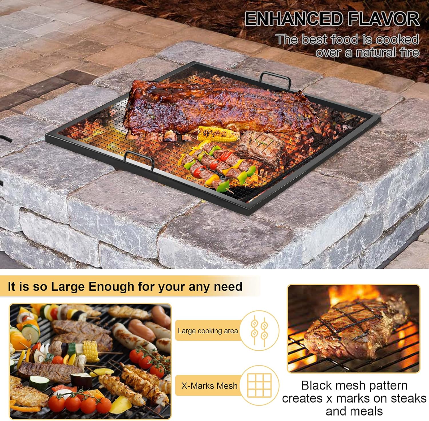 30 inch Steel Campfire BBQ Grill Grate V763501