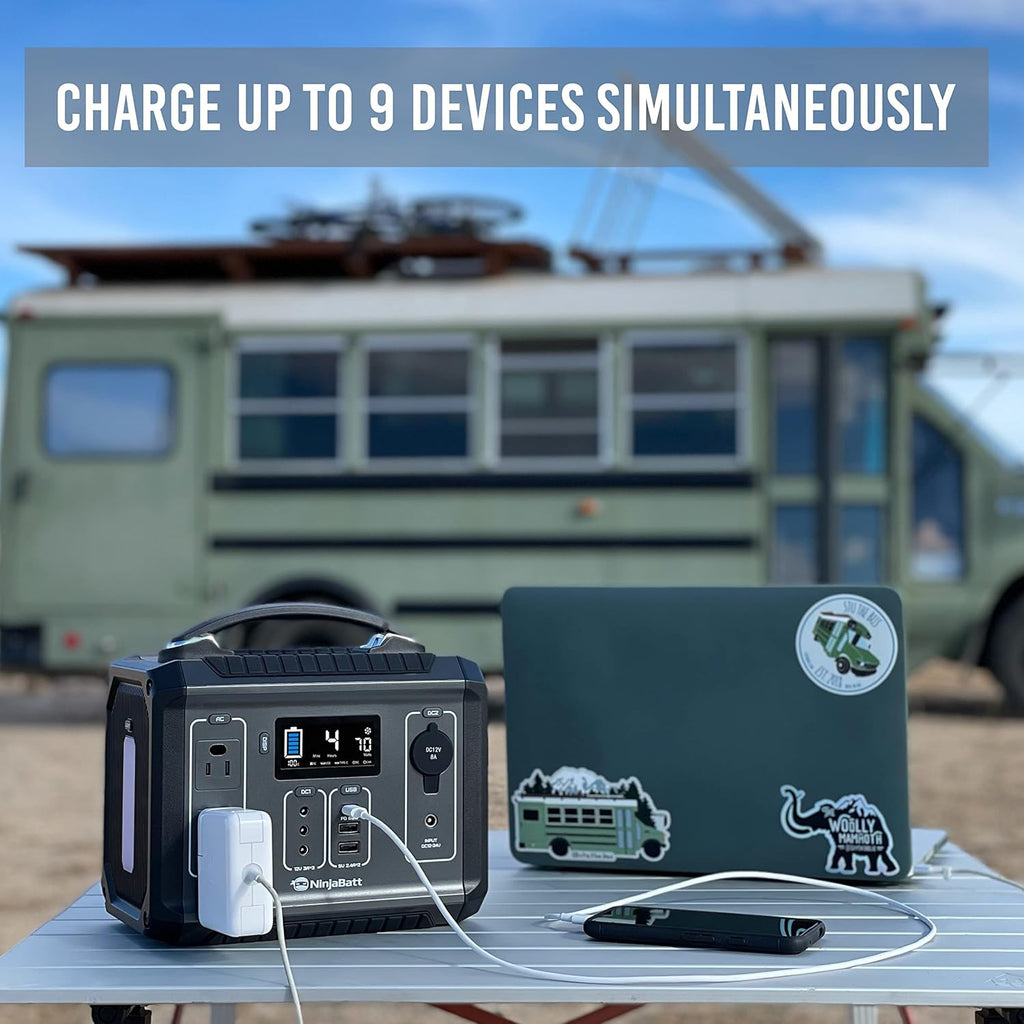 300W Portable Power Station with Pure Sine Wave AC Outlets B395
