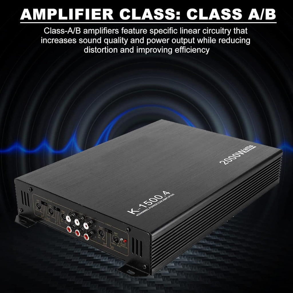 2000W 4 Channel Car Amplifier O848