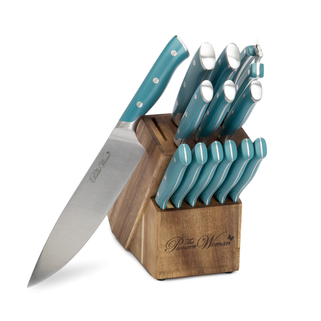 14-Piece Stainless Steel Knife Block Set L481