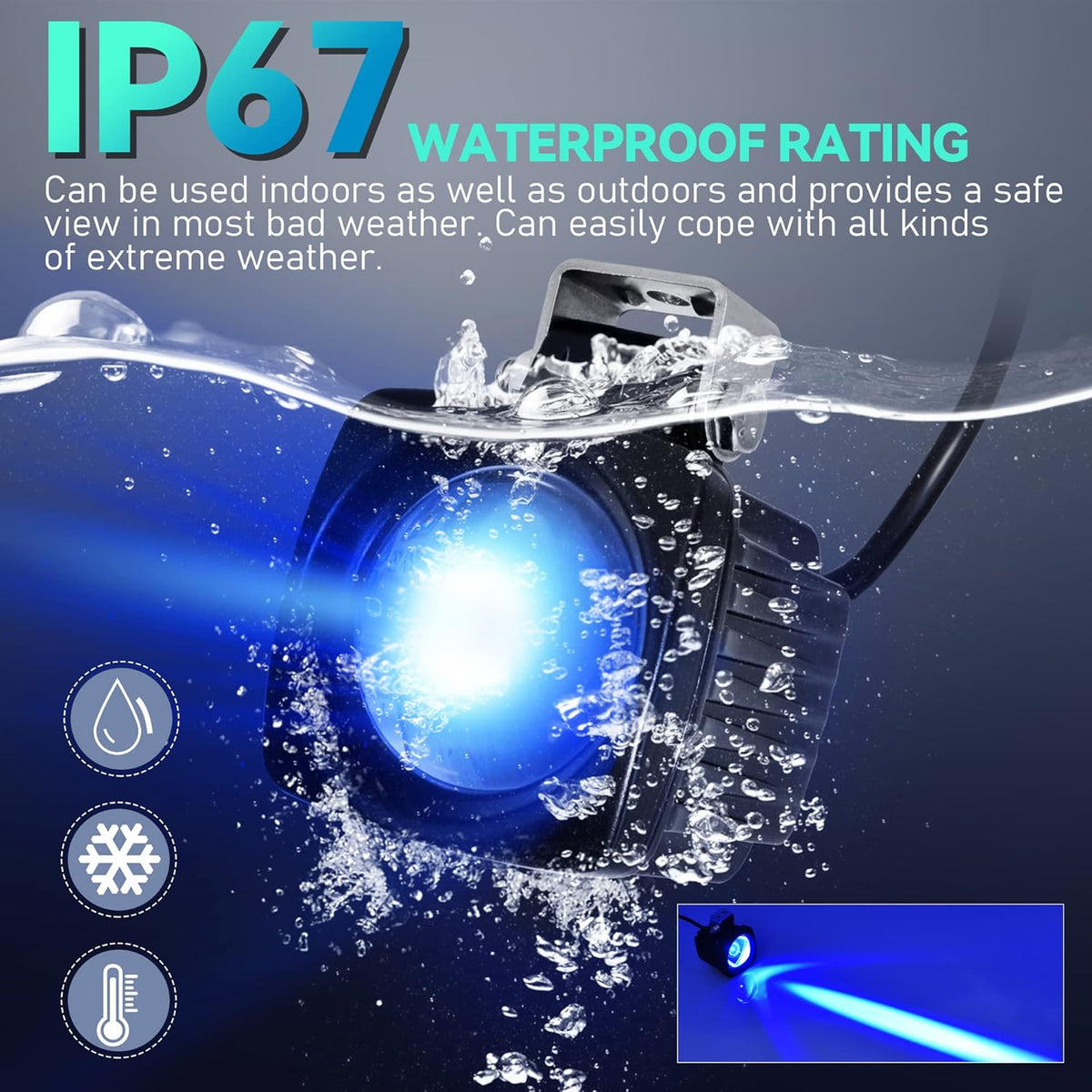 Blue LED Forklift Safety Lights 10W Pack of 2 T140139