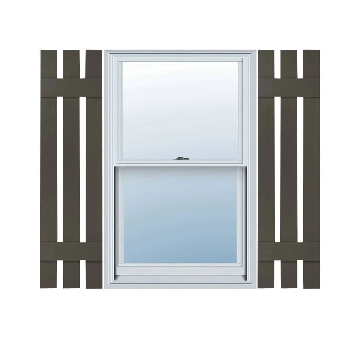 12x22W x 47x22H Vinyl Board-n-Batten Shutters Y2698