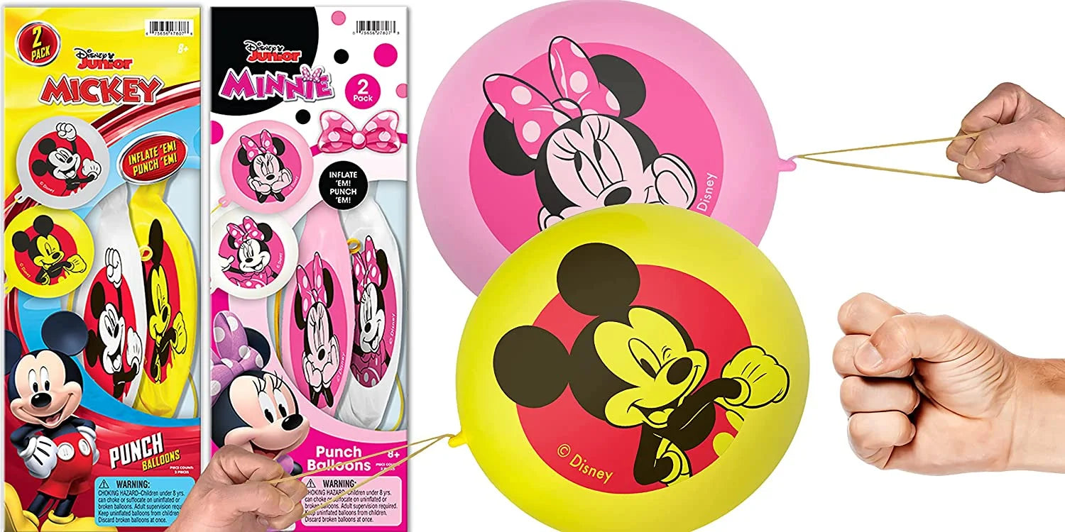 Punch Balloon Fidget Ball 2 Pack 4 Balloons Inflatable Bounce Ball Toy for Kids E4802