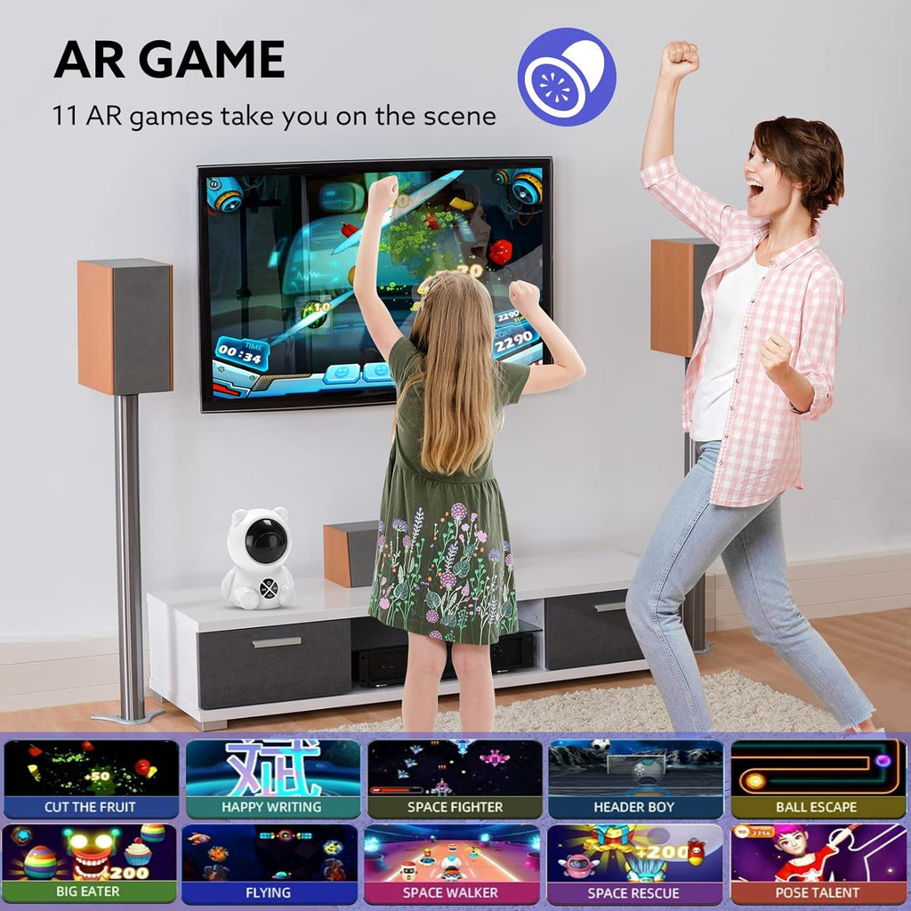 Electronic Dance Mat with HD Camera for HDMI Interface TV, Rechargeable Host & Remote Controller, Non-Slip Q52694