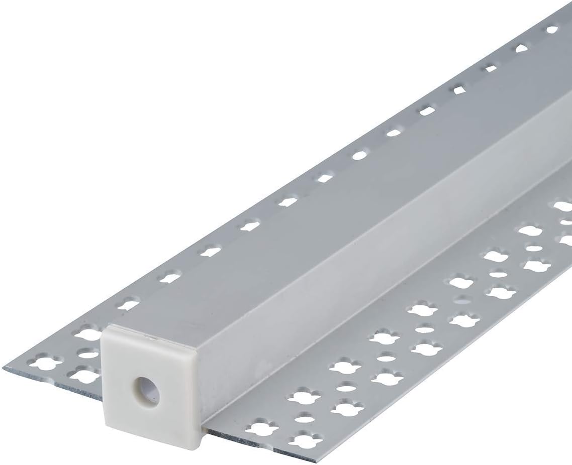 Trimless Drywall LED Channel with Clip-in Diffusers and End Caps for LED Strip Lights Q563