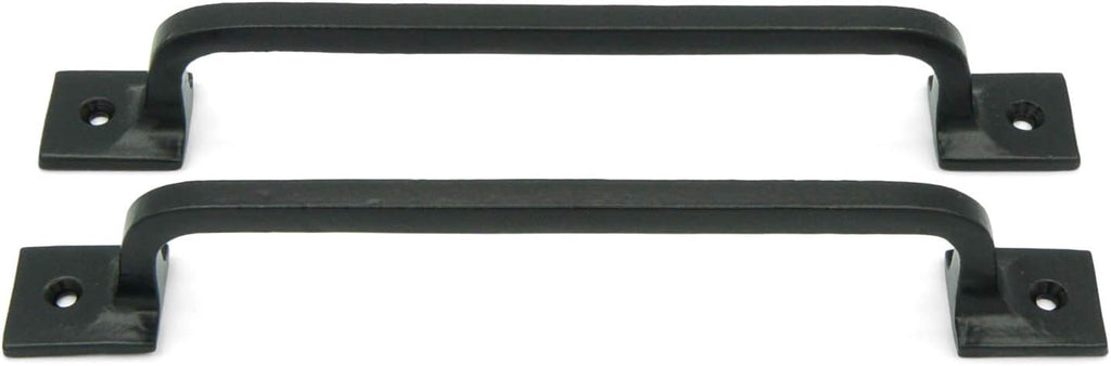 Black Cast Iron Pull Handles 12 inch Set of 2 A139