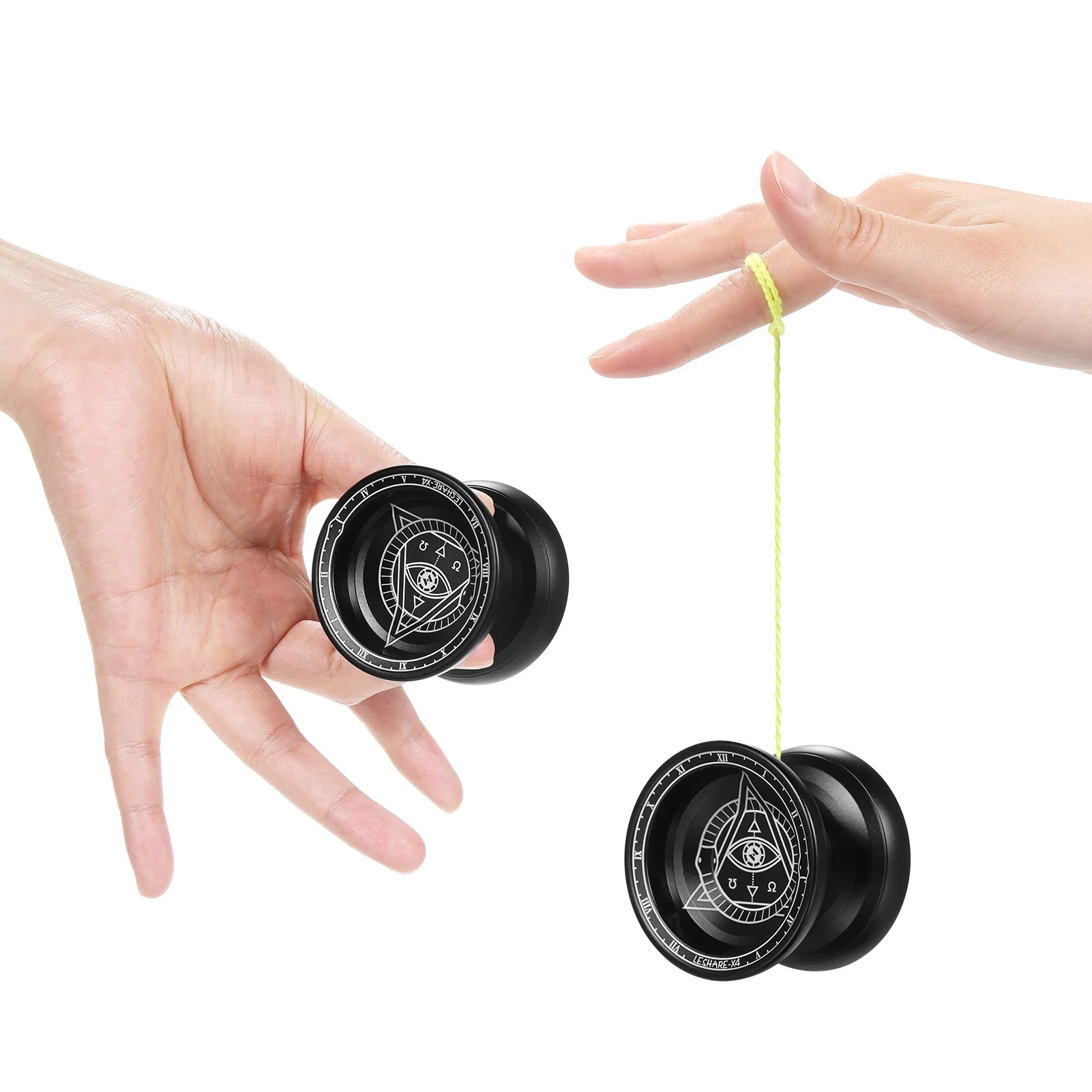 Aluminum Alloy Yoyo Ball with 5 Strings and User Manual M3246