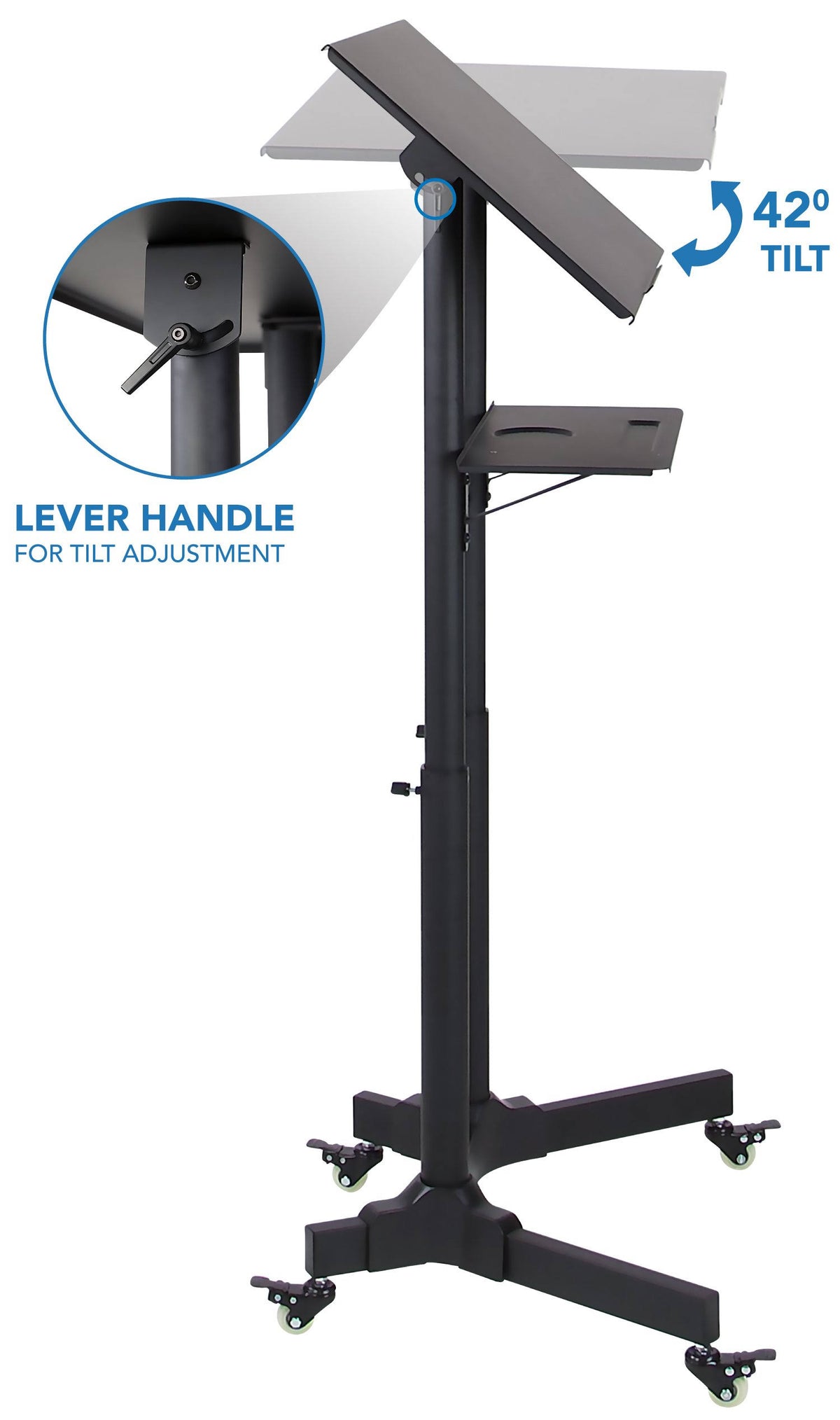Portable Standing Desk Lectern E552894