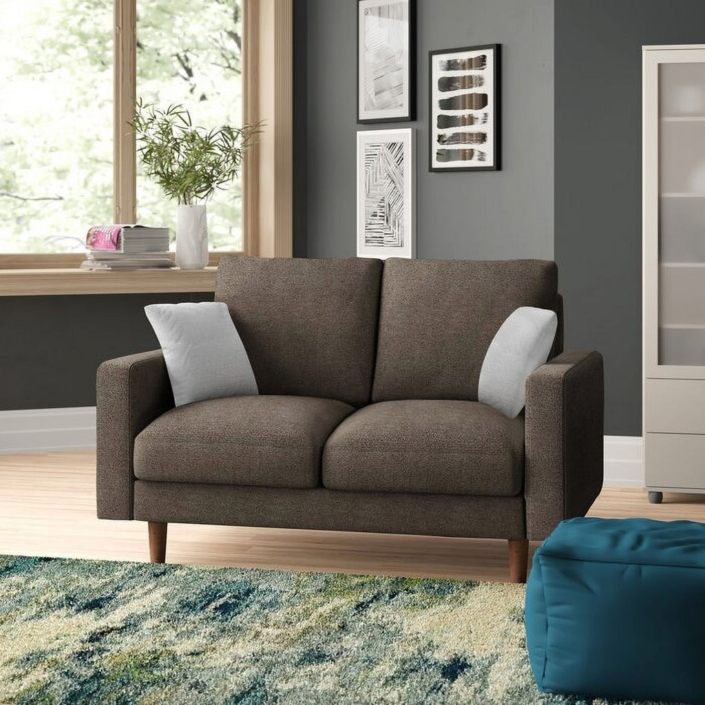 Dark Blue Square Arm Loveseat C240