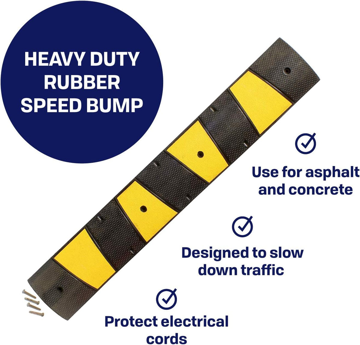 6 FT Rubber Speed Bump Cord Protector M24067