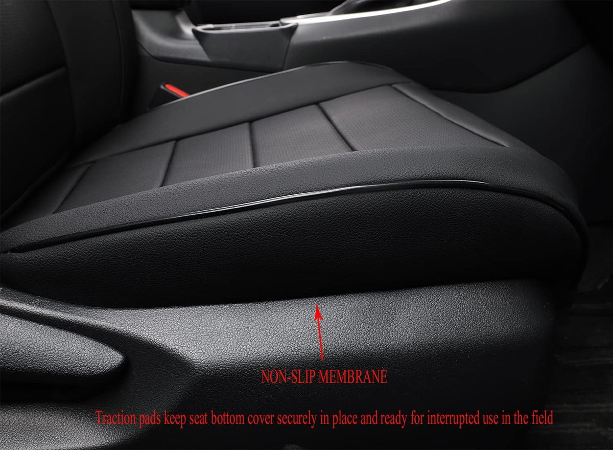 Black Leather Full Set Car Seat Covers for Toyota Corolla Cross 2021 2022 2023 2024 P997