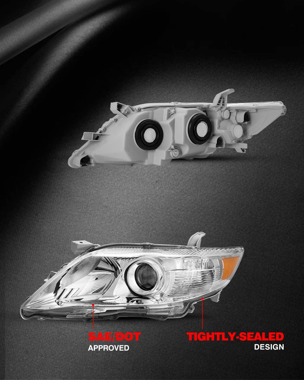 Replacement Headlight Assembly for 2010-2011 Camry X28698