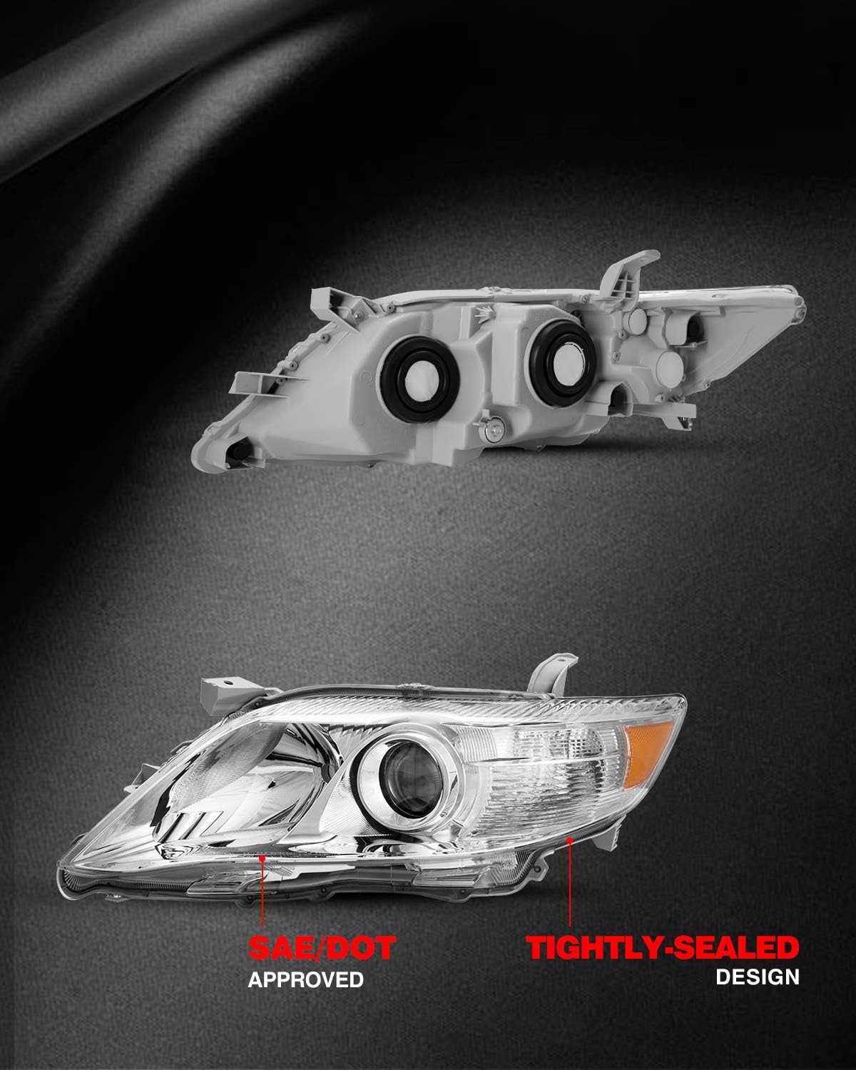 Replacement Headlight Assembly for 2010-2011 Camry X28698