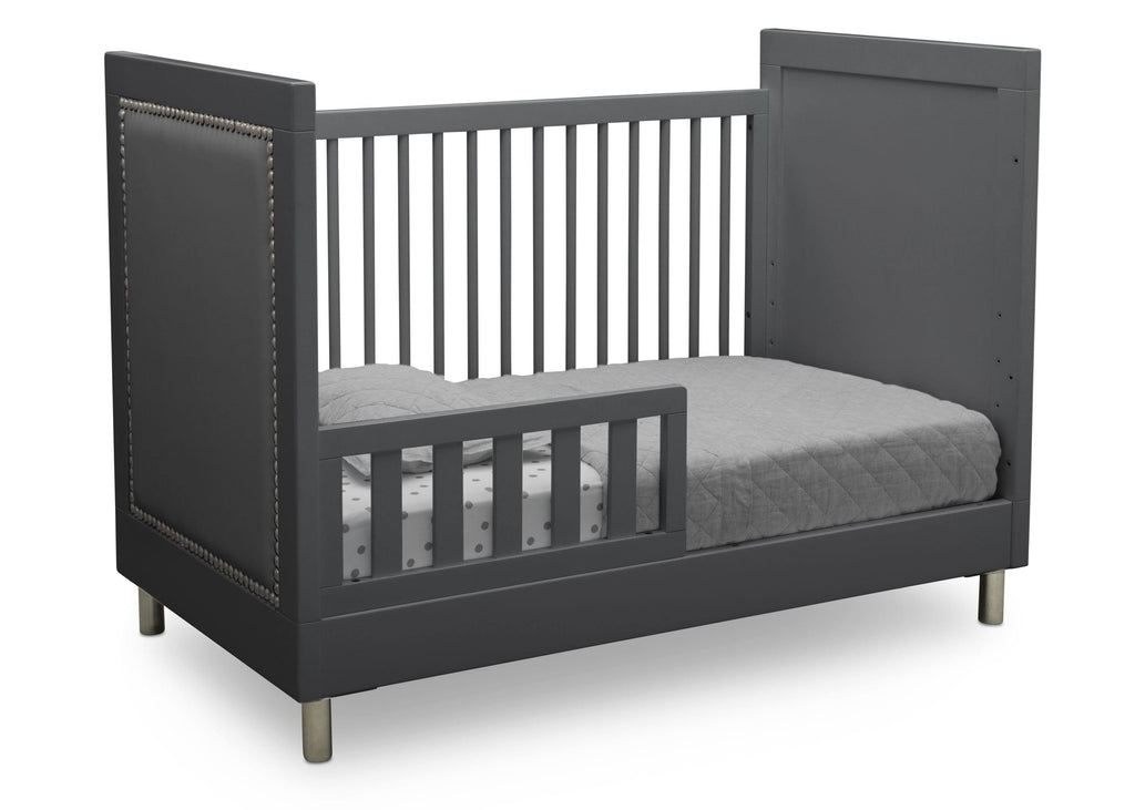3-in-1 Convertible Baby Crib with Daybed/Toddler Bed Conversion Kit in Bianca White N9982