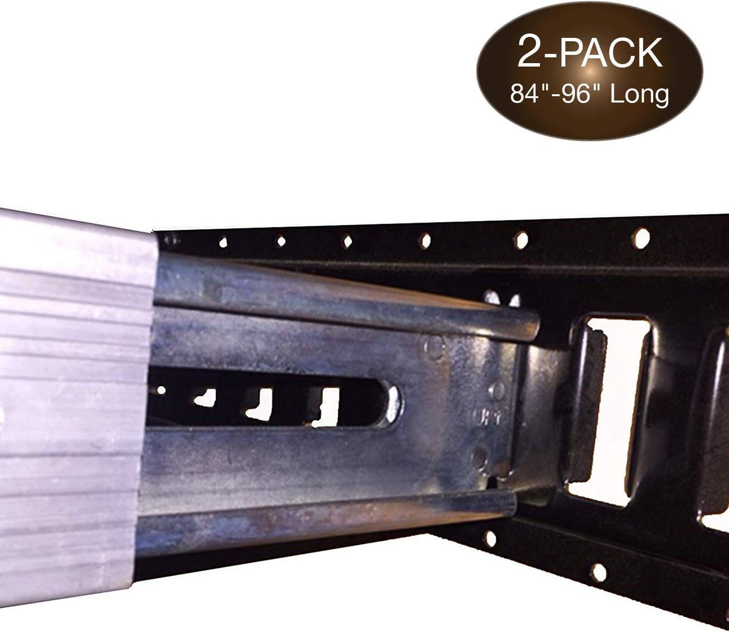 Two 84-96 Adjustable Heavy-Duty Aluminum E-Track Decking Beam K120