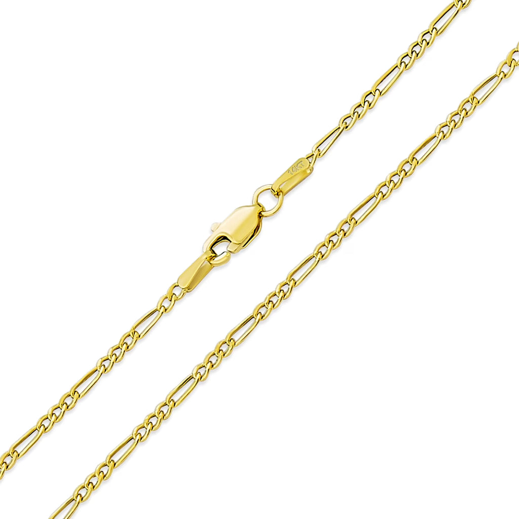 14K Gold Figaro Chain Necklace C83642