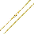 14K Gold Figaro Chain Necklace C83642