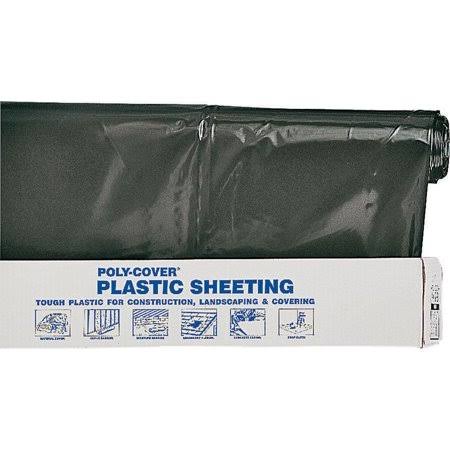 32 x 100-Foot 6-mil Black Poly Film E2094