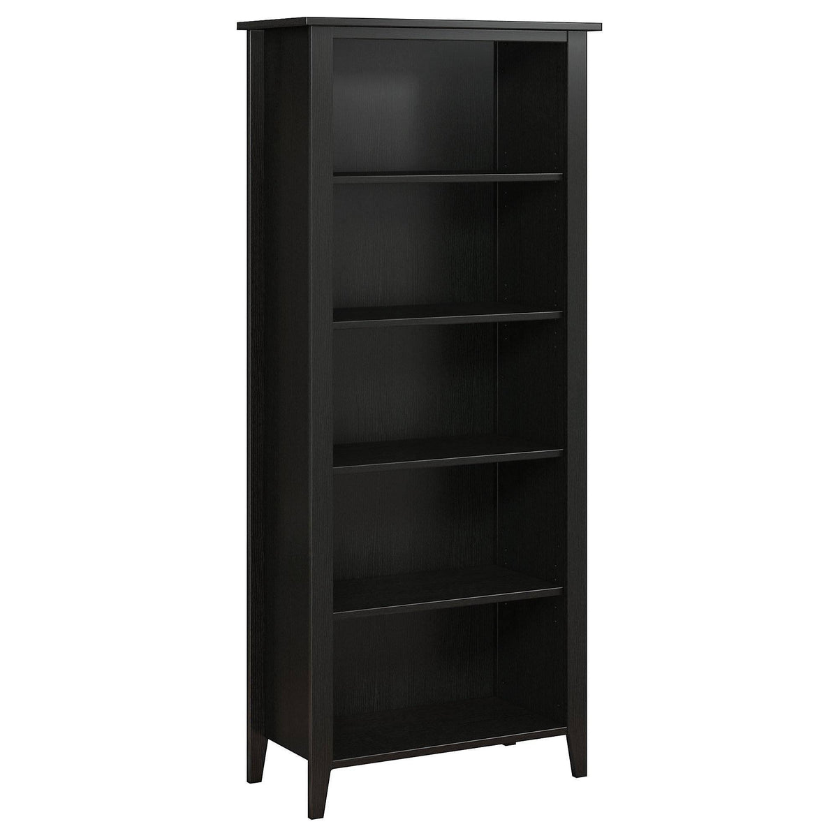 5 Shelf Bookcase, Black Suede Oak N681751