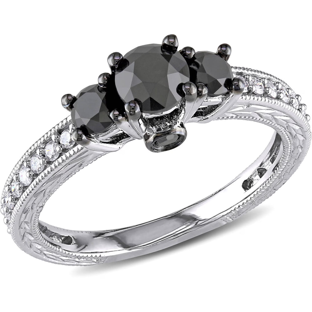 10kt White Gold Three Stone Engagement Ring M59431