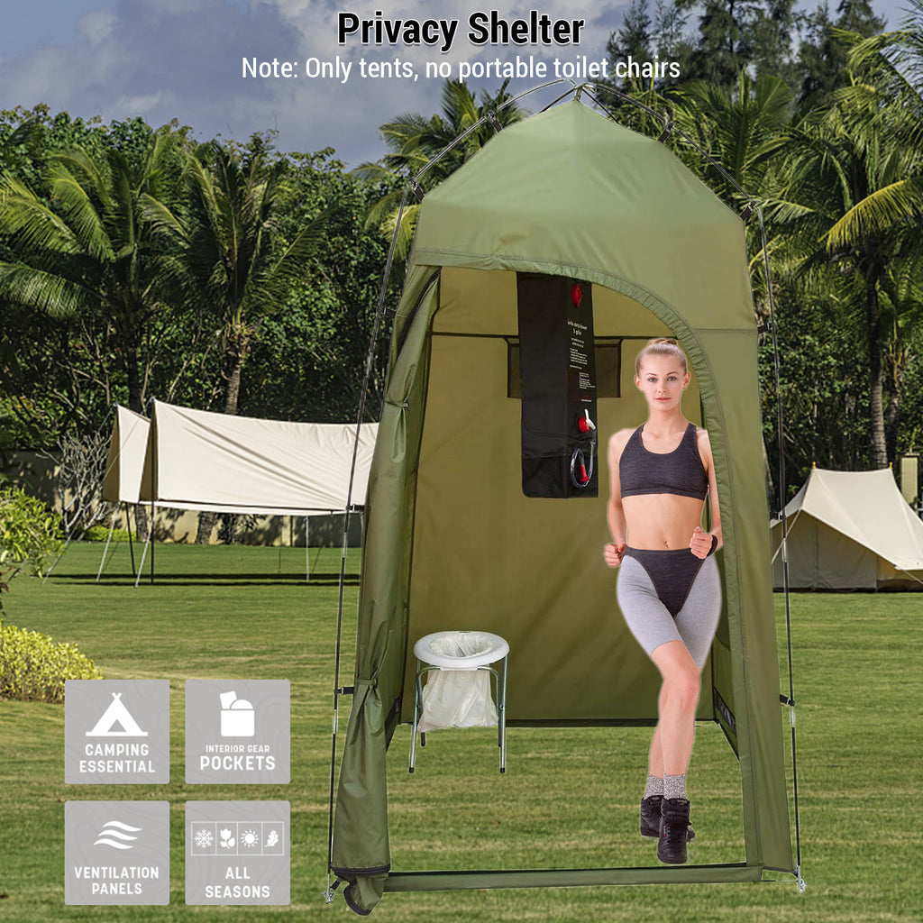 Shelter Tent with Portable Toilet for Camping B710676