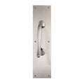 Satin Nickel Hands Free Antimicrobial Pull on A Plate L62146