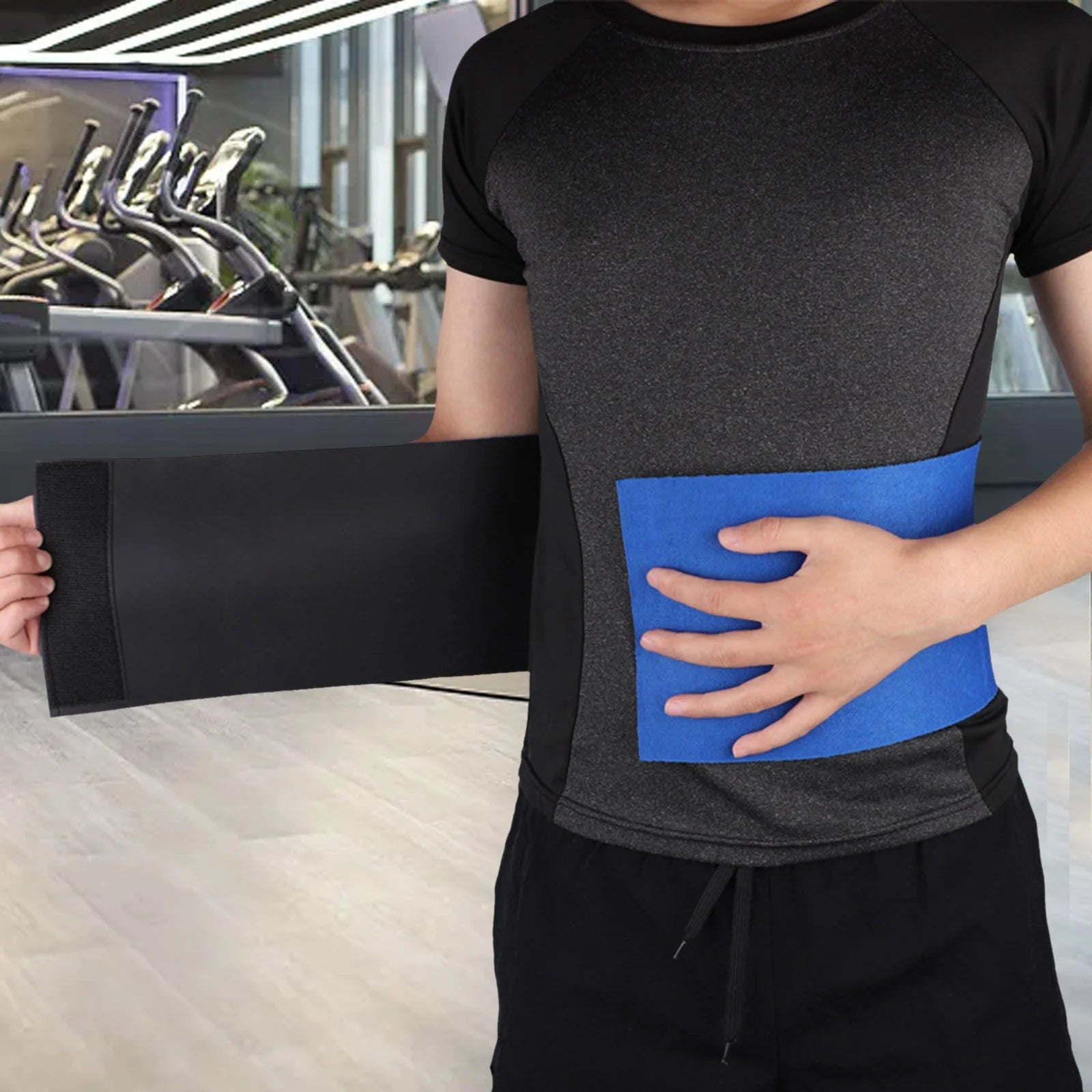Blue Neoprene Waist Trimmer Belt G342864