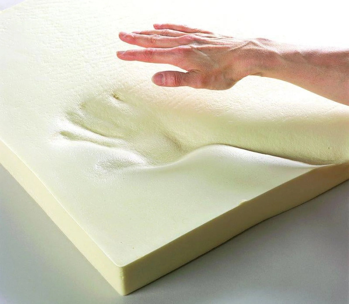 Visco Memory Foam Square Sheet 4"Hx24"Wx24"L 2.5 lb Regular Density I6431