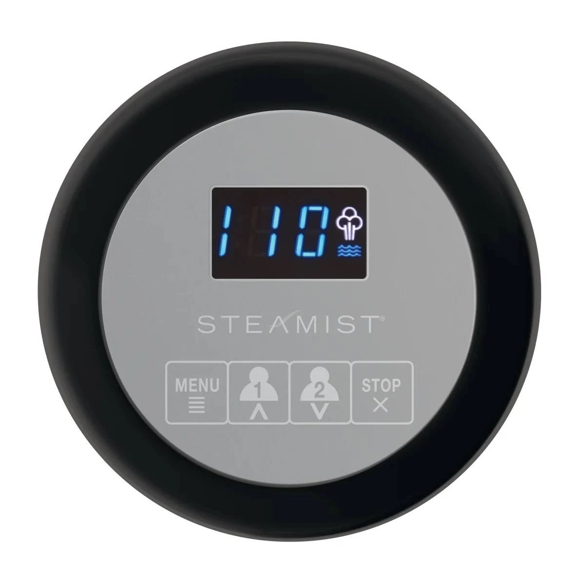 Round Steambath Digital Controller, Black W526319