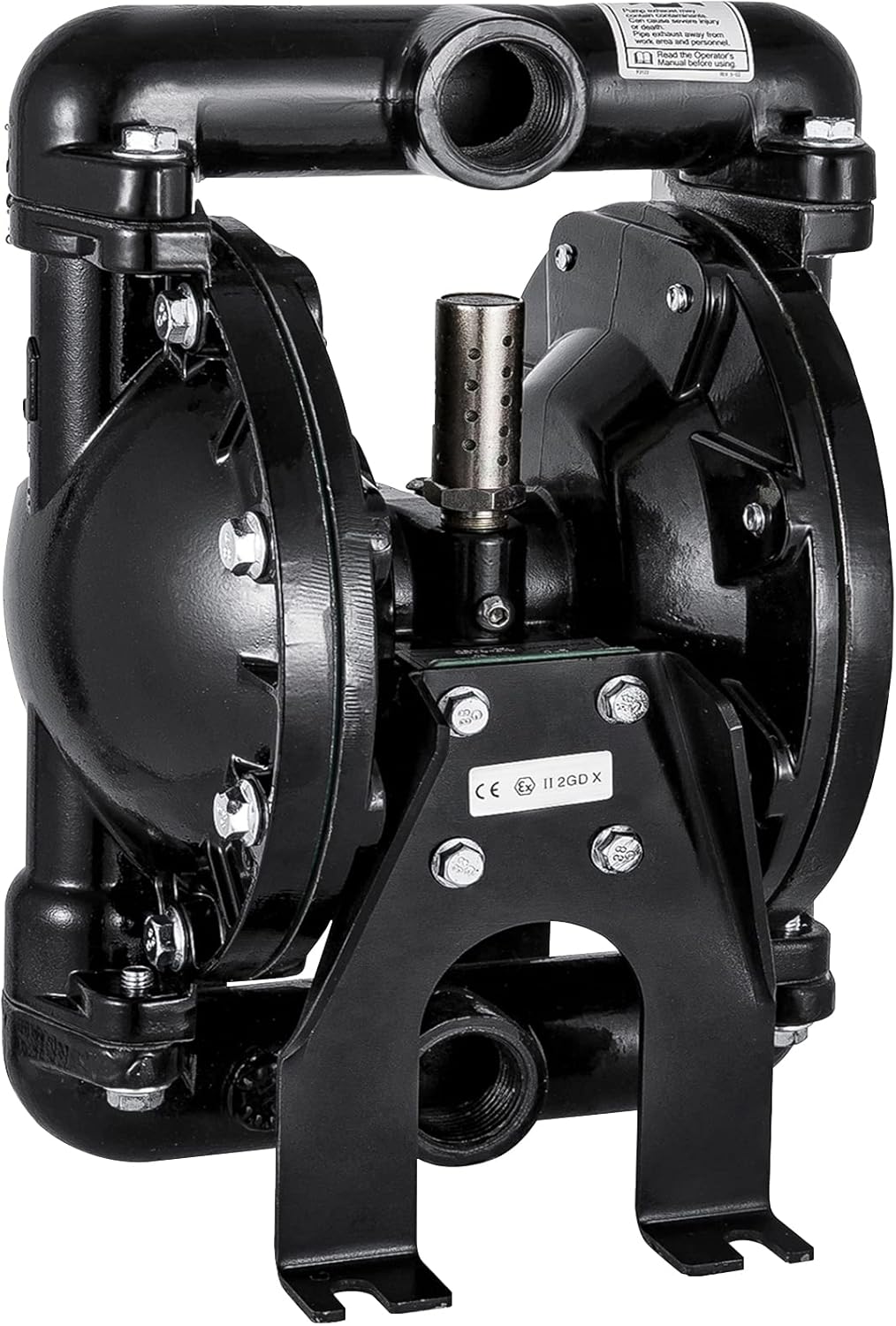 Air-Operated Double Diaphragm Pump 1 inch Aluminum 35 GPM Max 120PSI X2067